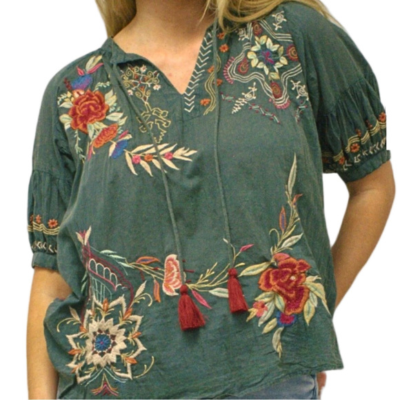 125. NWT WOMENS KYLA SEO S (FIT XL) DETAIL TOP - Picture 2 of 5